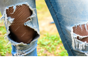 jeans e calze a rete ph fp