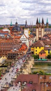 city germany würzburg panorama 01
