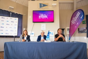 go to barcolana da ravenna isabella malagoli, giovanni ceccarelli e dean bassi (da sx) tavolo pres.