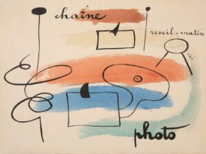 joan miró signes et figurations acquarello