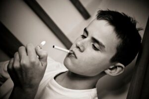 boy smoking